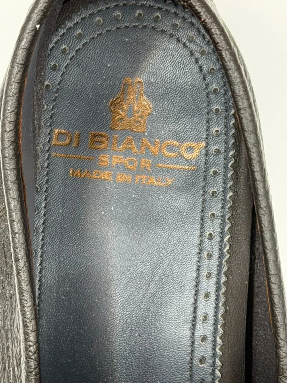 DiBianco Men’s Shoes Brera Deerskin Classic Penny Made In Italy 10 D US $895